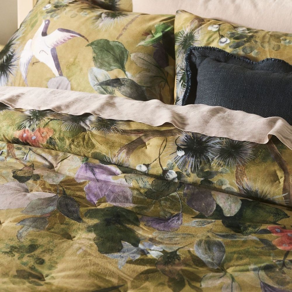 NWOT By Anthropologie Colliere Velvet Floral Quilt - Picture 2 of 5